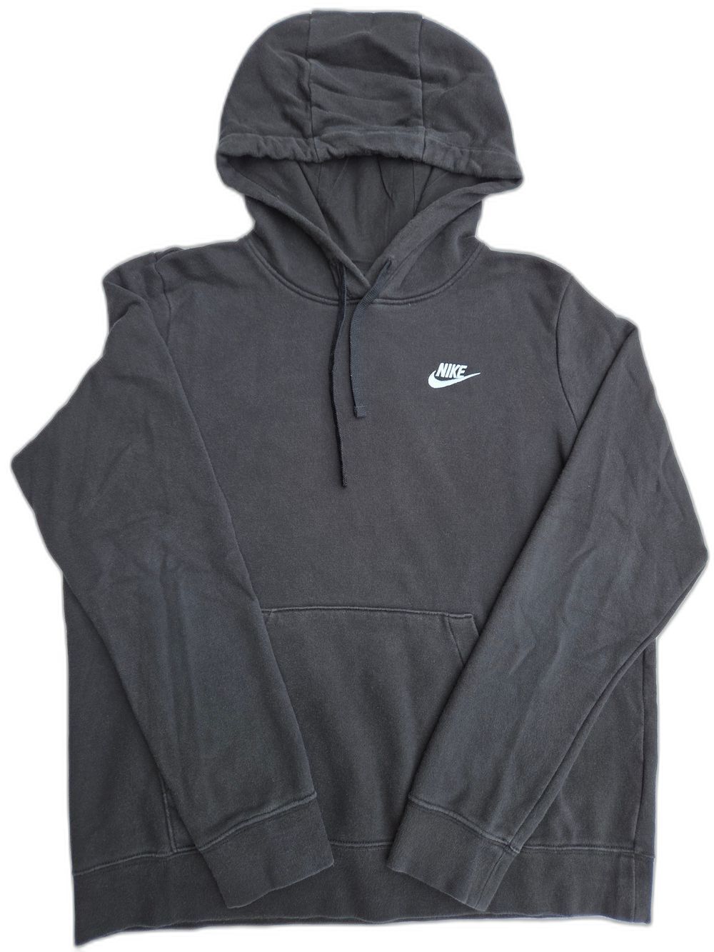 Nike Sportswear Club Fleece Hoodie M Black Pullover Sweatshirt Athletic